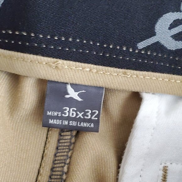 Eddie Bauer Mens 36x32 Chino Classic Fit Pants Khaki Lightweight Stretch - Picture 5 of 11